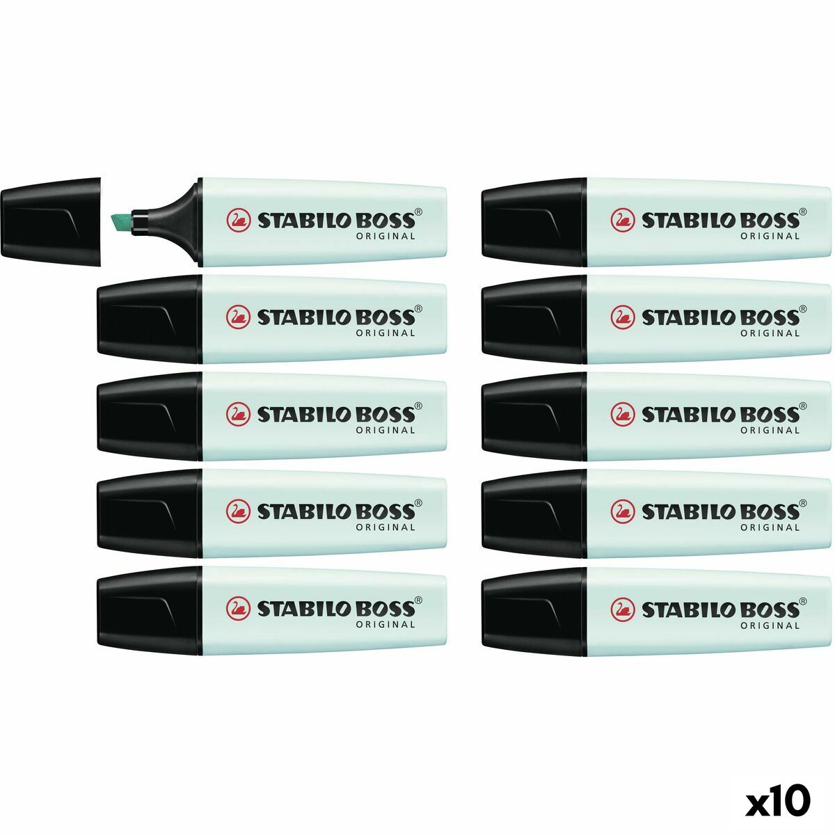 Флуоресцентный маркер Stabilo Boss бирюзовый 10 Предметы-3