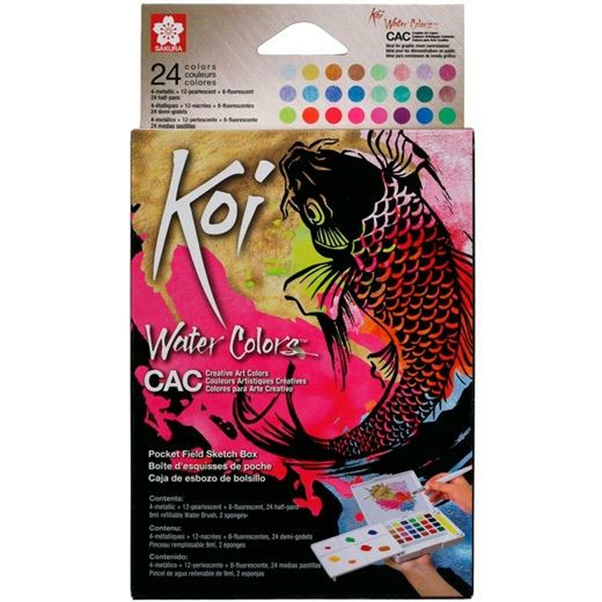 Набор акварельных красок Talens Sakura Koi Water Colors Разноцветный-2