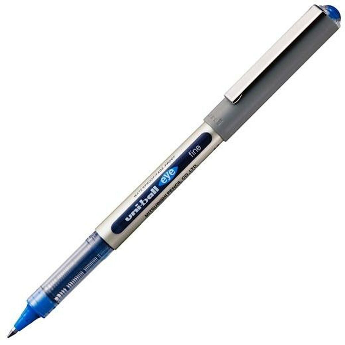 قلم حبر سائل ناعم من Uni-Ball Rollerball Eye UB-157 أزرق 0.7 مم (12 عنصرًا)