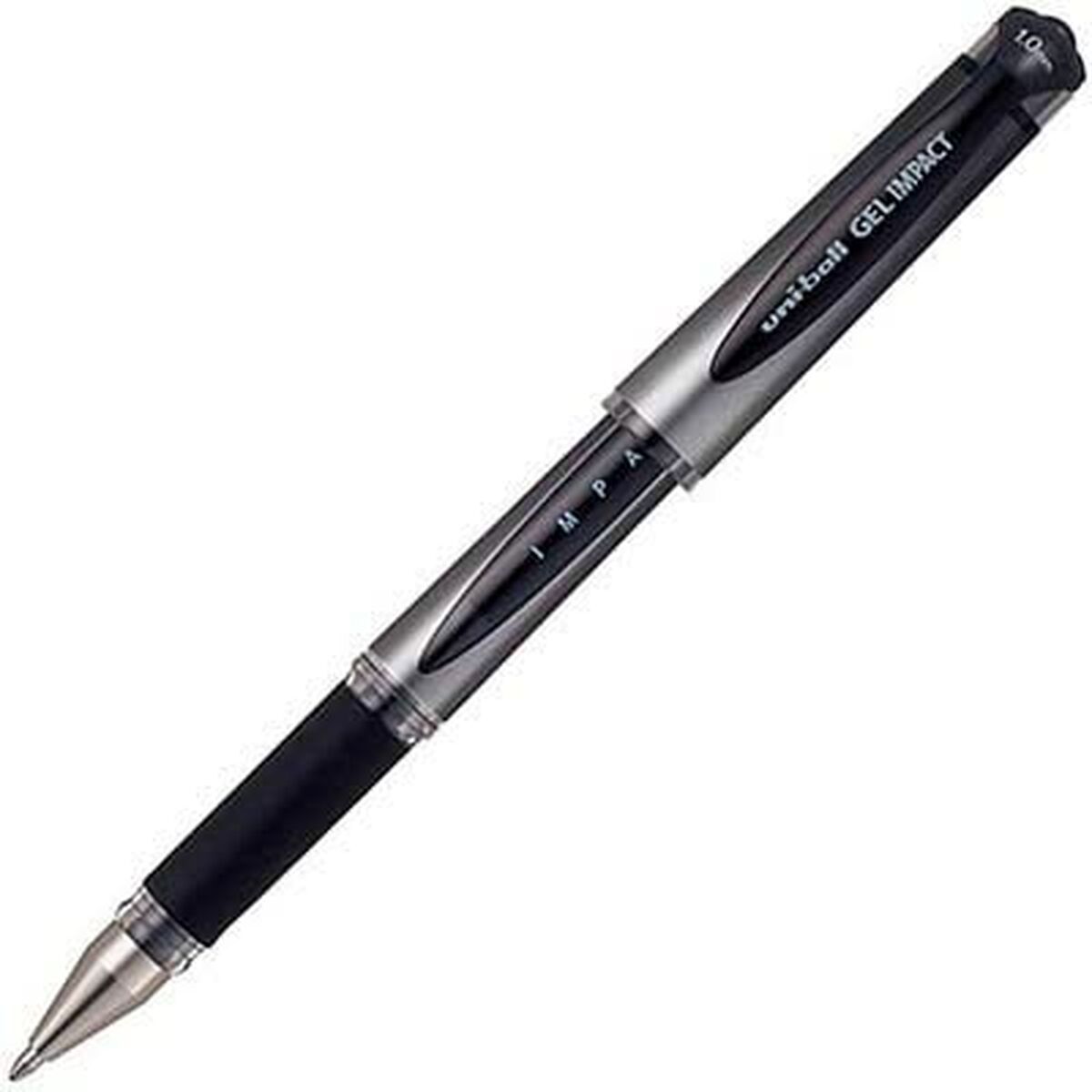 Ручка с жидкими чернилами Uni-Ball Signo Broad UM-153 W Чёрный 0,6 mm (12 Предметы)-2