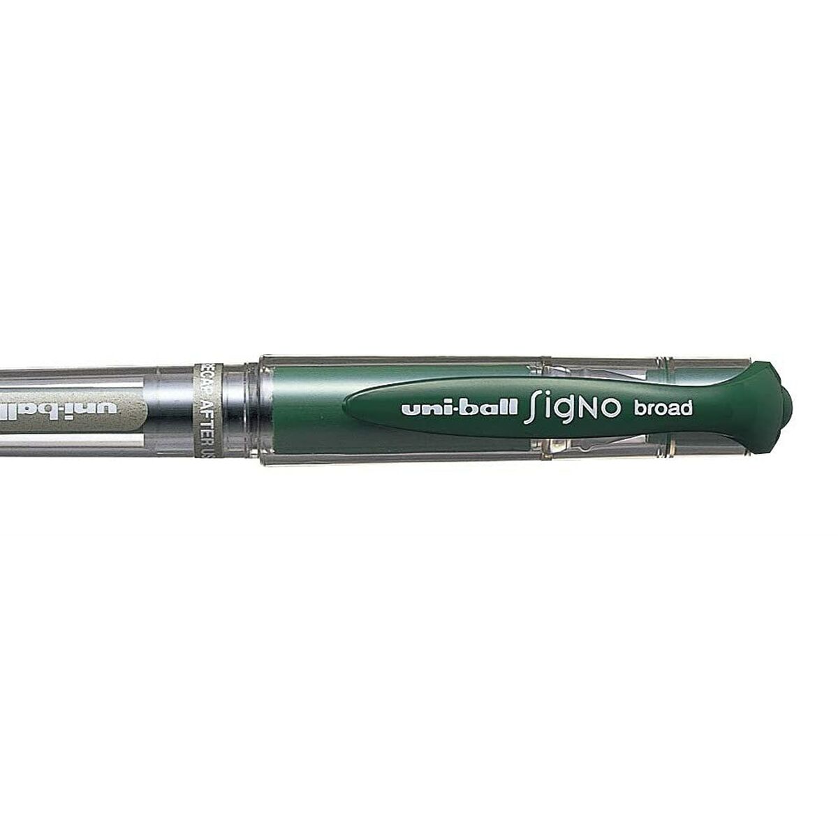 Ручка с жидкими чернилами Uni-Ball Signo Broad UM-153 W Зеленый 0,6 mm (12 Предметы)-2