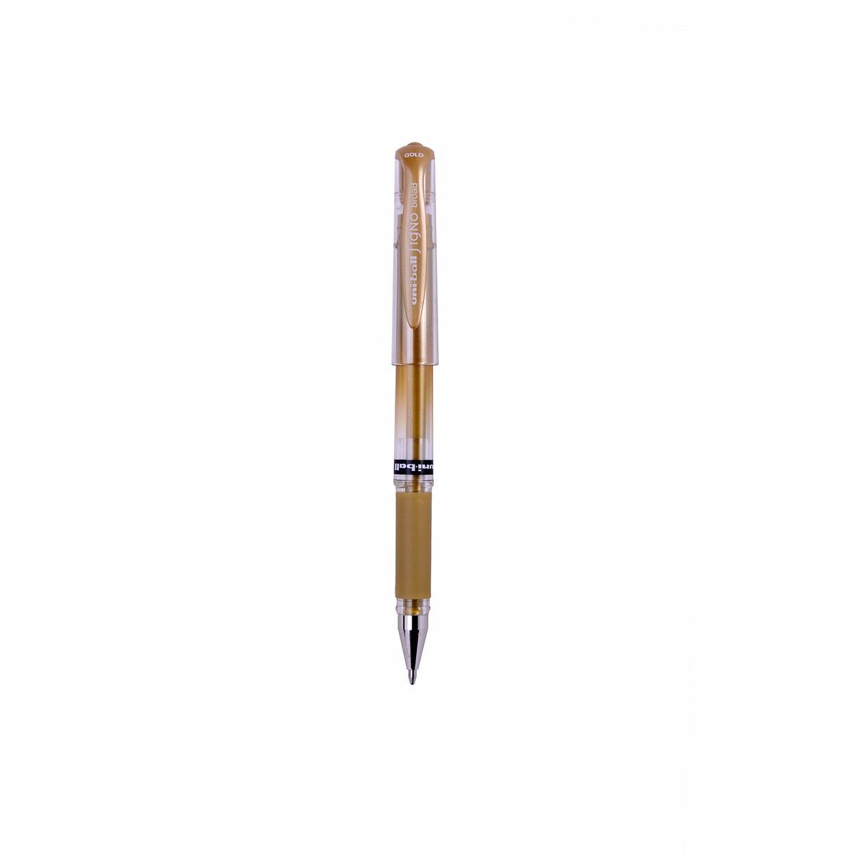 Ручка с жидкими чернилами Uni-Ball Signo Broad UM-153 W Позолоченный 0,6 mm (12 Предметы)-3