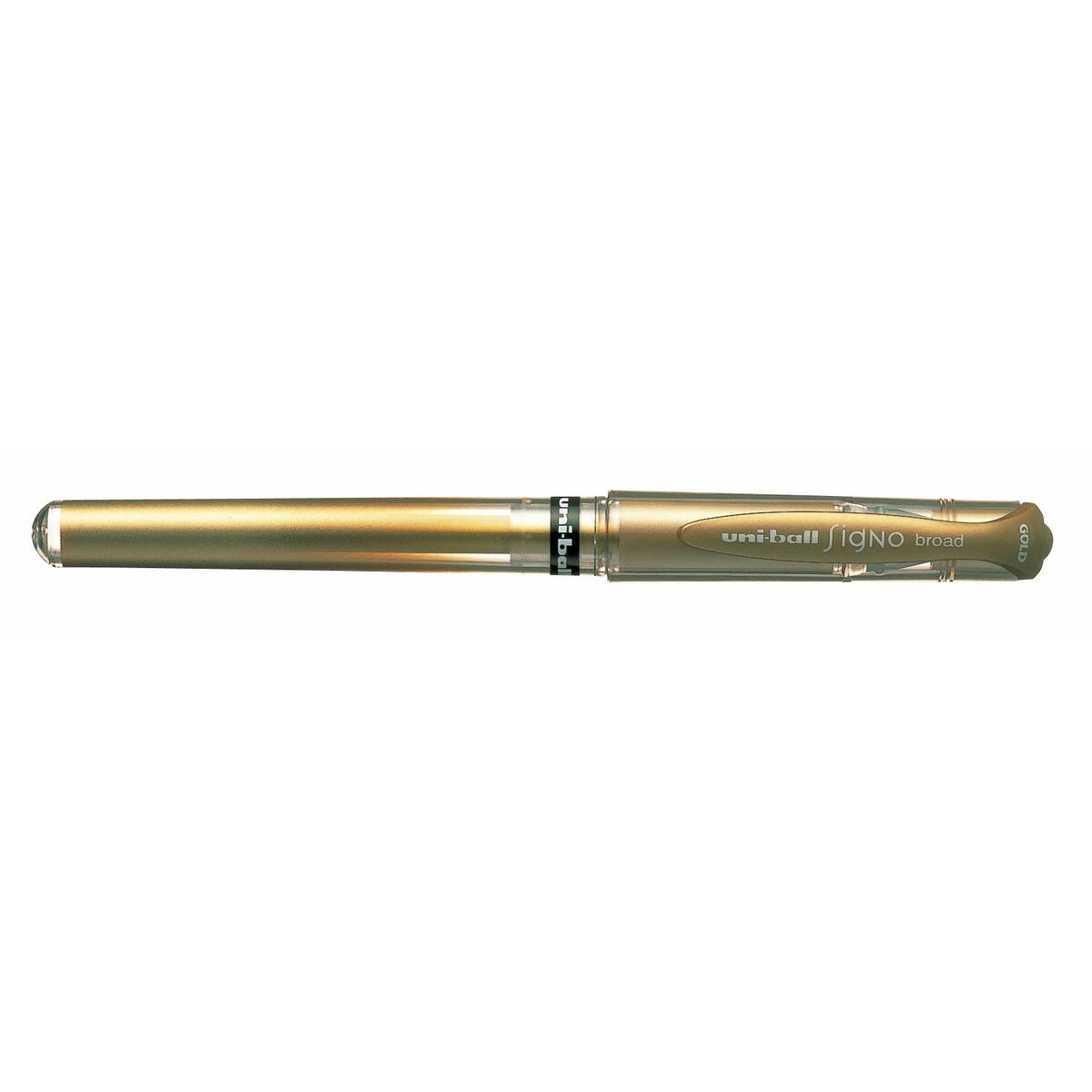 Ручка с жидкими чернилами Uni-Ball Signo Broad UM-153 W Позолоченный 0,6 mm (12 Предметы)-4