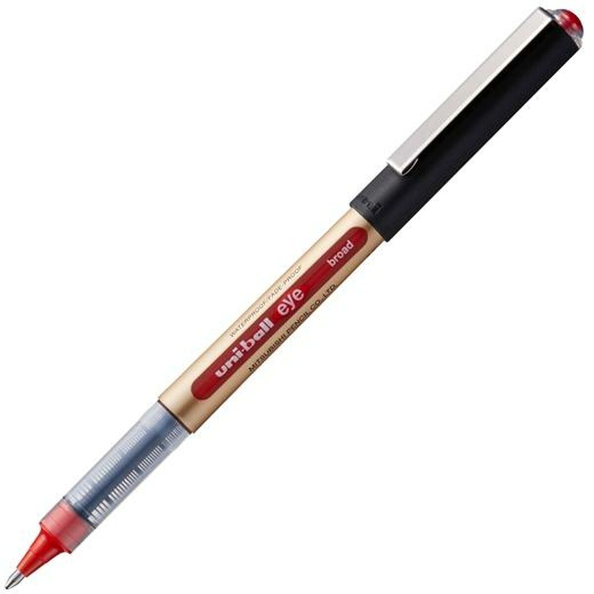 Ручка с жидкими чернилами Uni-Ball Rollerball Eye Broad UB-150 Красный 1 mm (12 Предметы)-2
