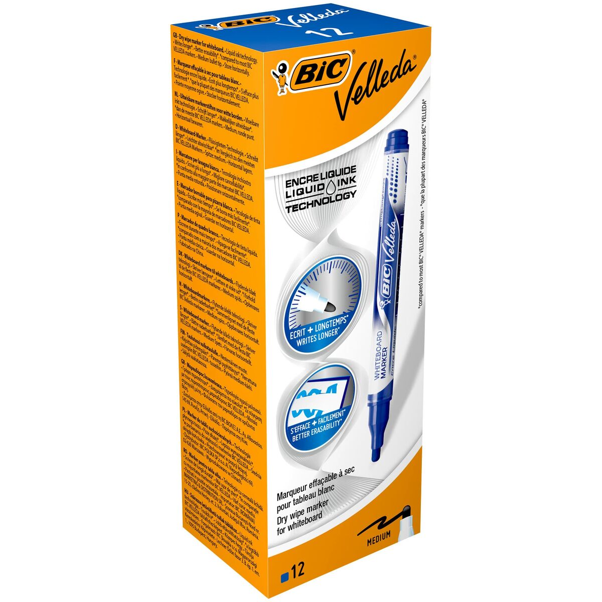 Фломастер Bic Velleda Синий (12 Предметы)-3