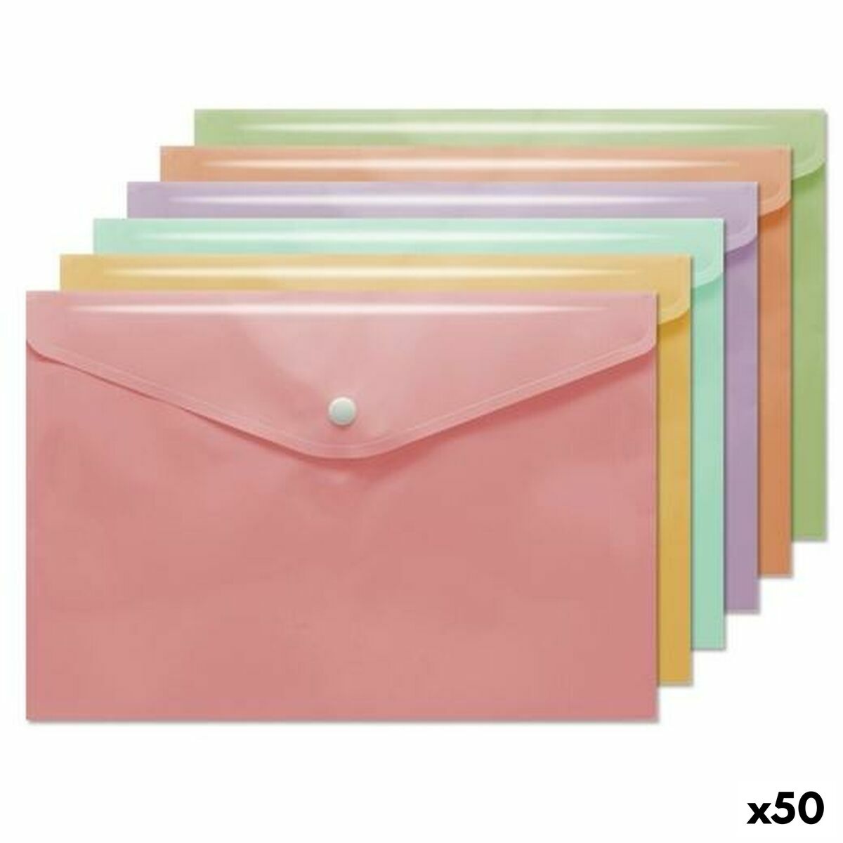 Конверты Bismark Портфель Пирог A4 полипропилен 32,5 x 23 cm (50 штук)-2