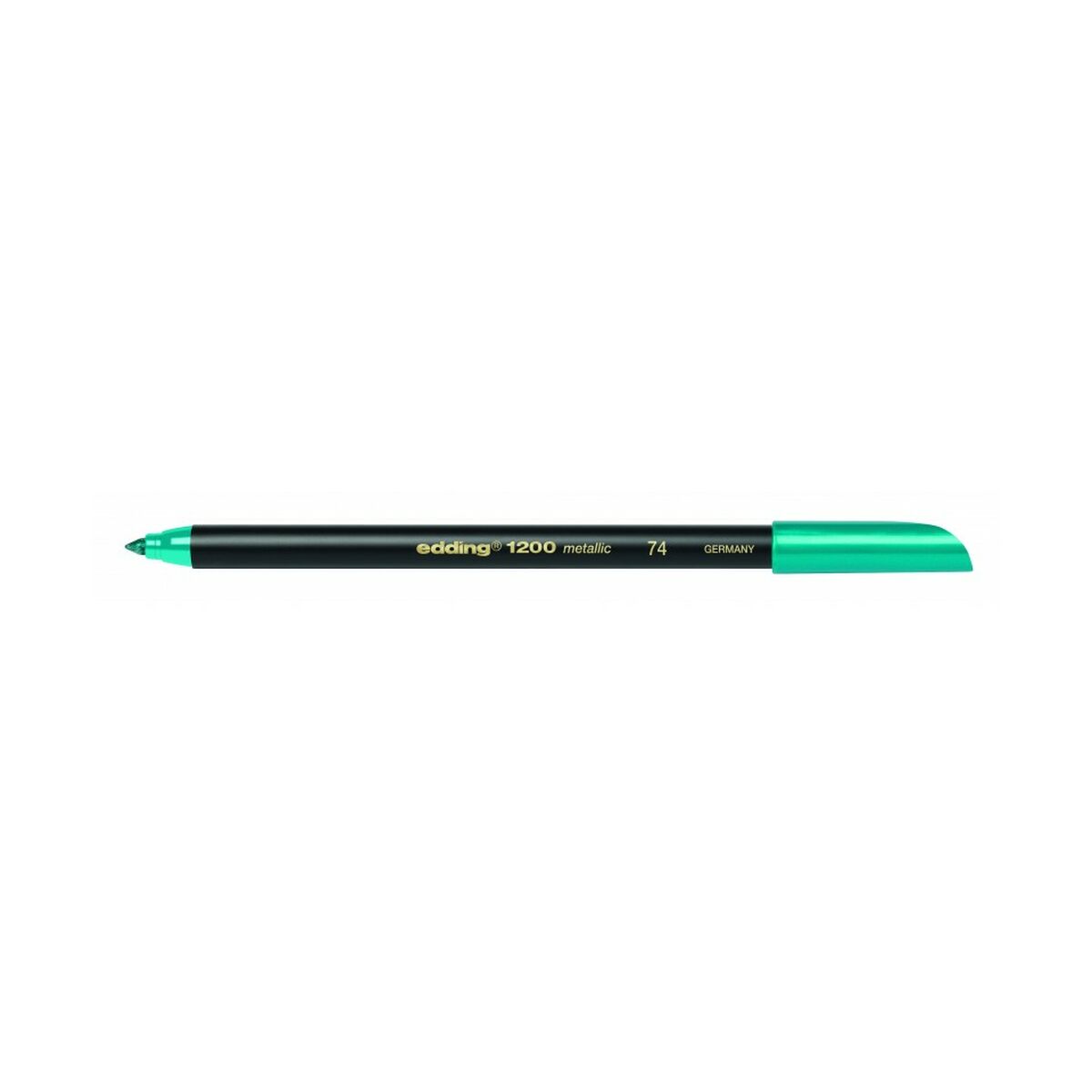 Фломастер Edding 1200 Metallic Зеленый (10 штук)-2