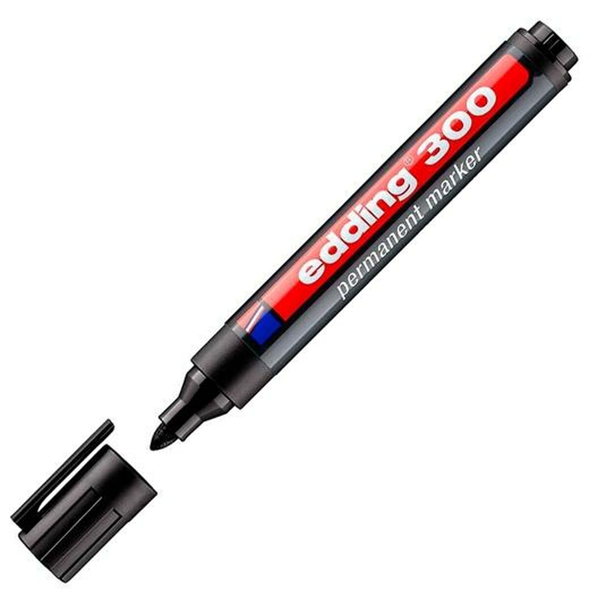 Постоянный маркер Edding 300 Чёрный (10 штук)-2