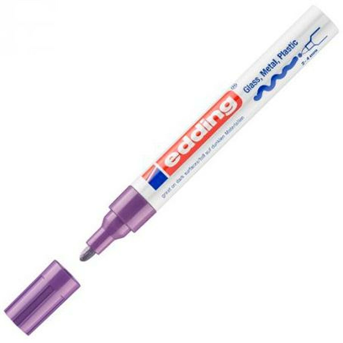 Permanent Marker Edding 750 Purple (10 pieces)-2
