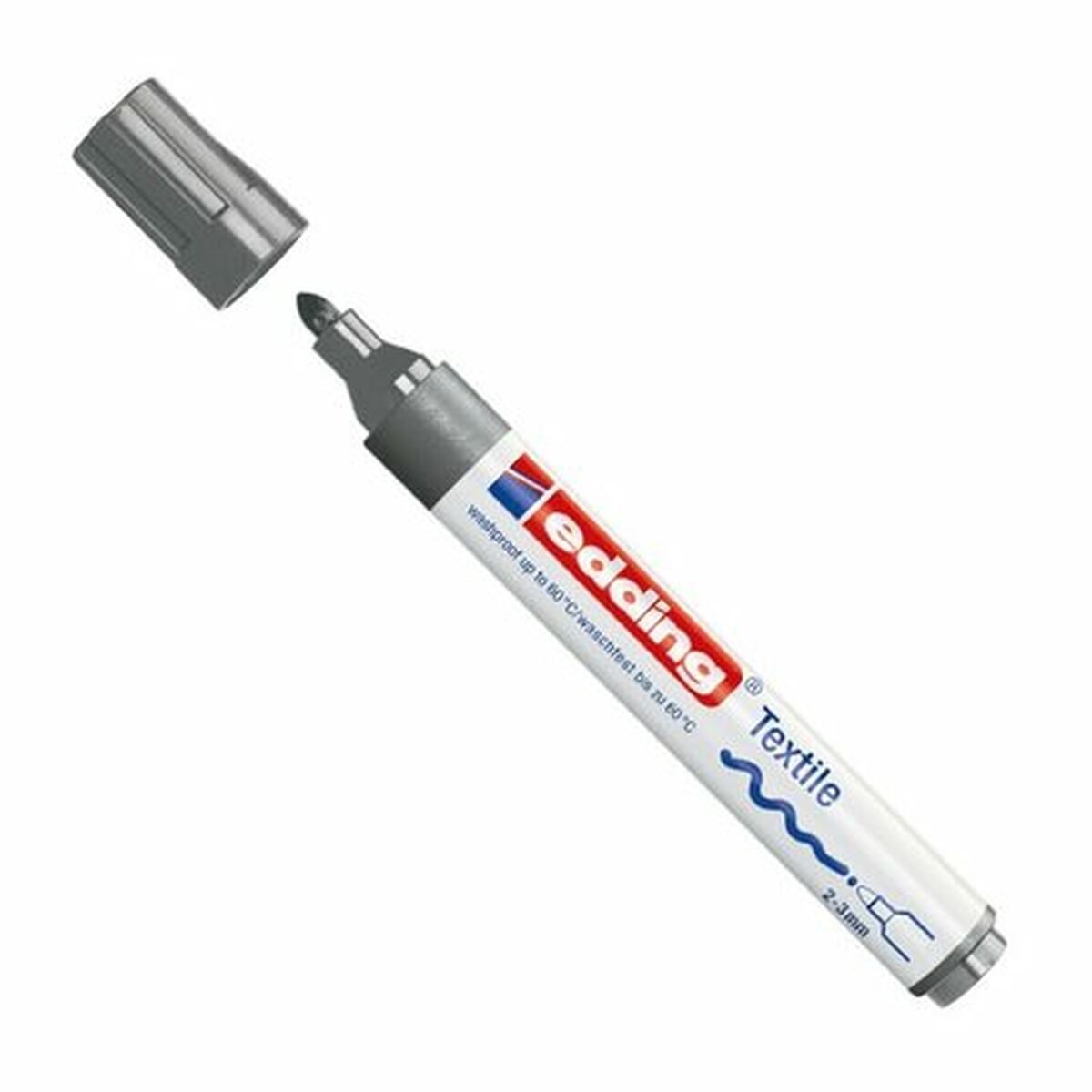 Маркер Edding Textile 4500 Серый (10 штук)-2