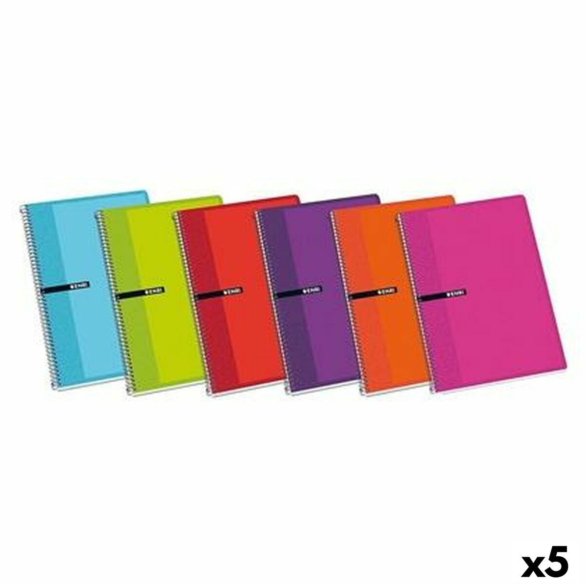 Il notebook ENRI Din A4 80 Foglie colorate (5 mila)