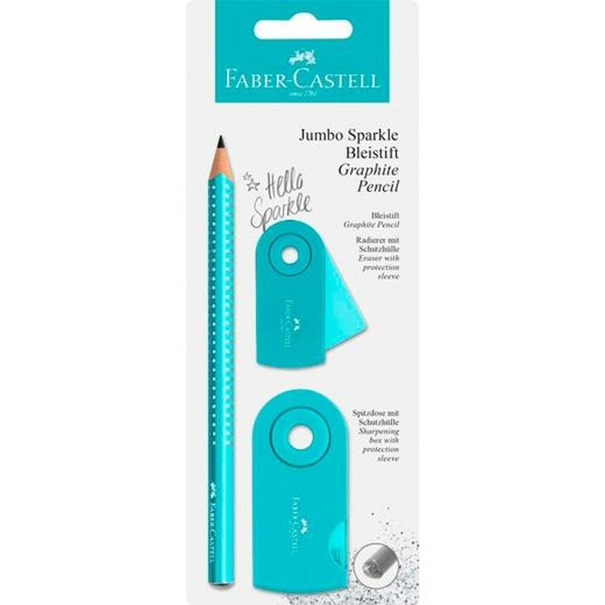 Набор карандашей Faber-Castell бирюзовый (3 Предметы) (20 штук)-2
