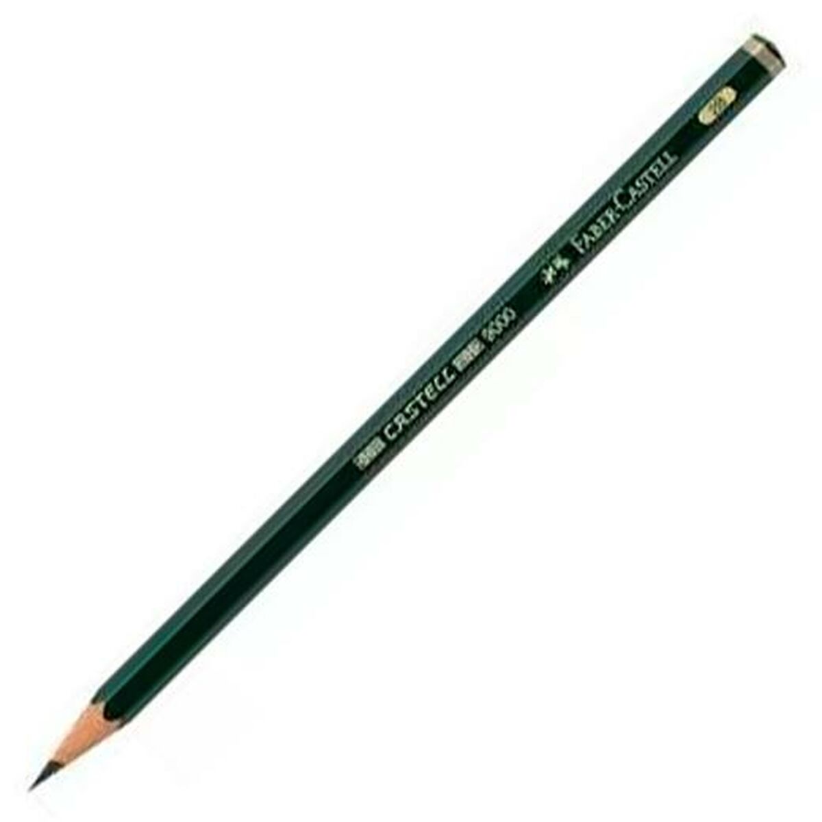 Карандаш Faber-Castell 9000 Экологично шестиугольный 2B (12 штук)-2