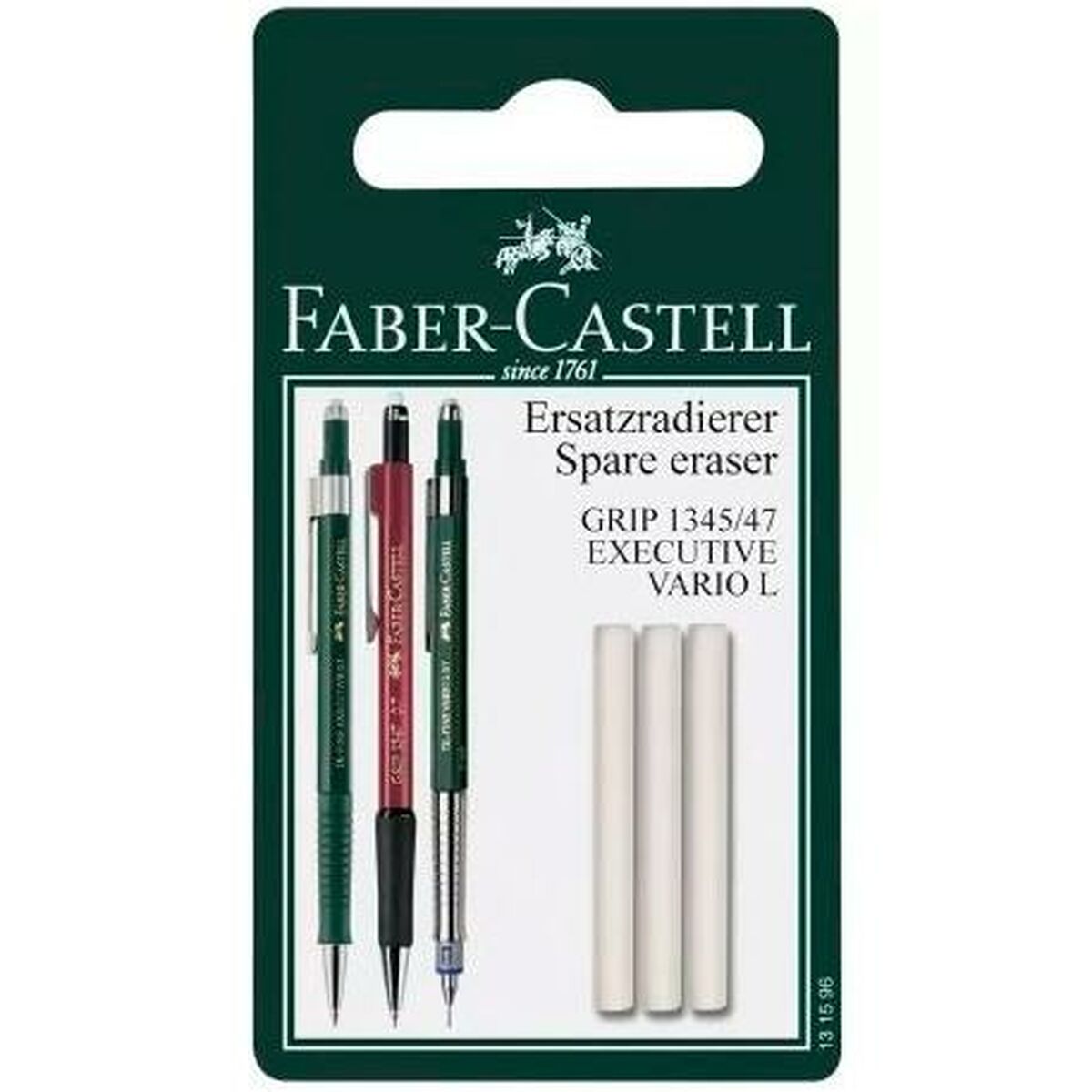 Ластик Faber-Castell Сменные части Белый (5 штук)-2