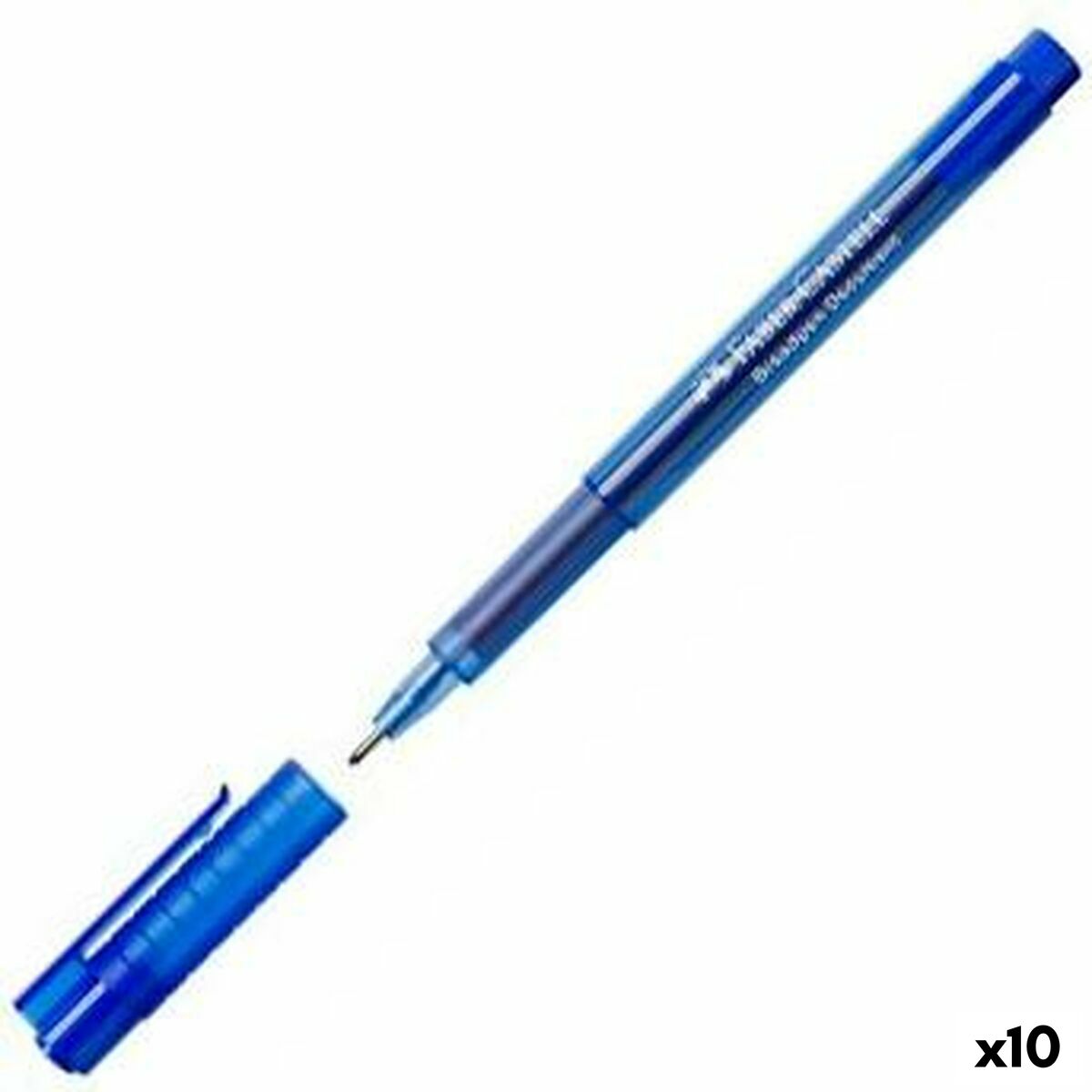 Felt Faber-Castell Broadpen Document 1554 Blue (10 pieces)-2