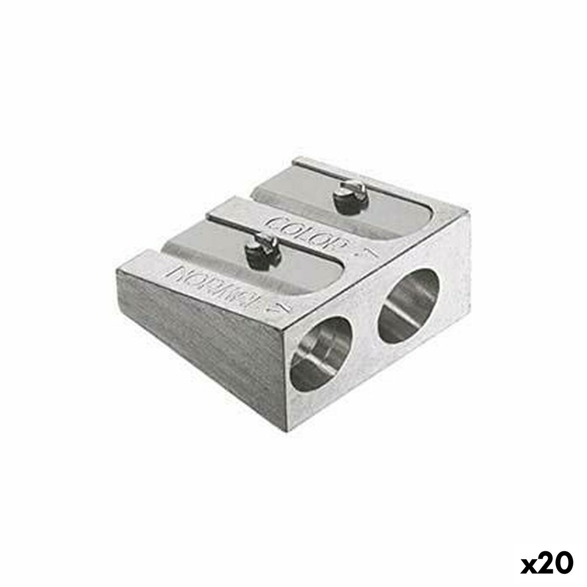 Точилка Faber-Castell Серебристый Металл (20 штук)-2