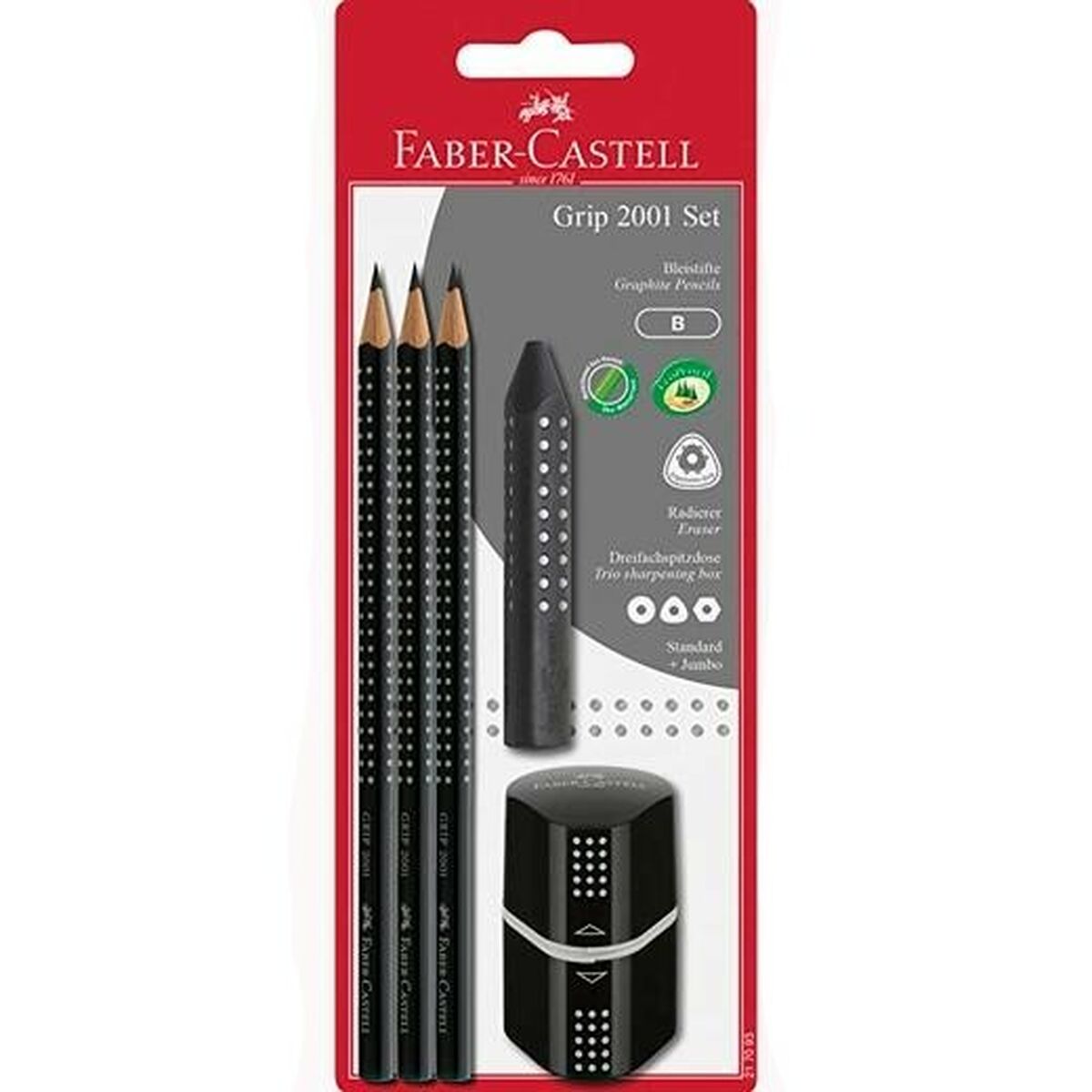 Набор карандашей Faber-Castell Чёрный (5 штук) (10 штук)-2
