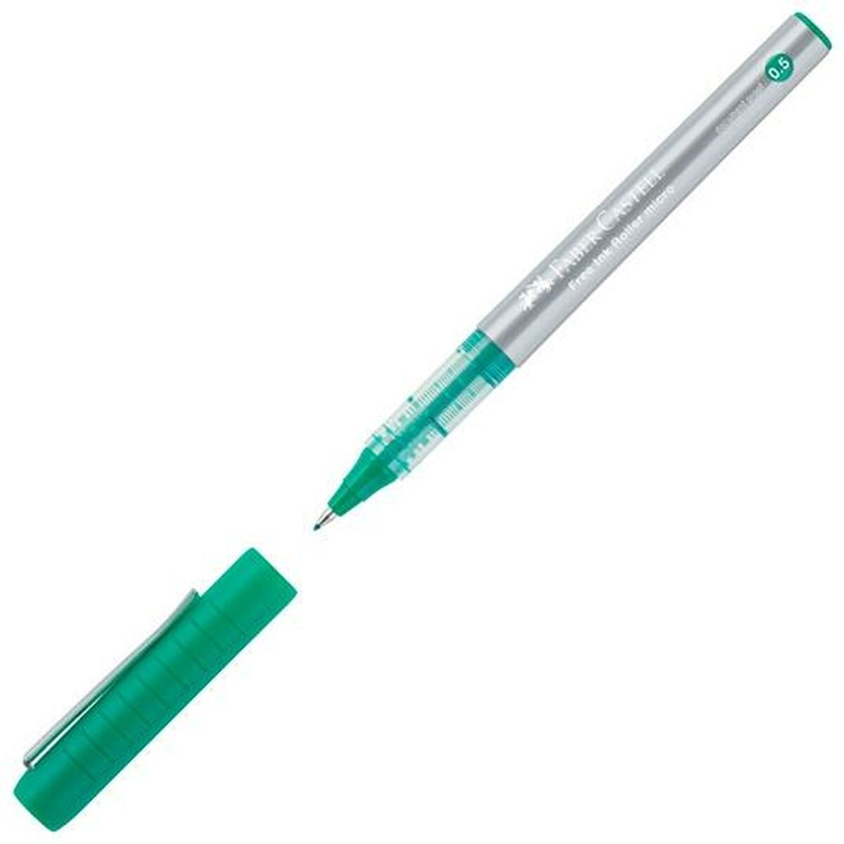 Ручка с жидкими чернилами Faber-Castell Roller Free Ink Зеленый 0,5 mm (12 штук)-2