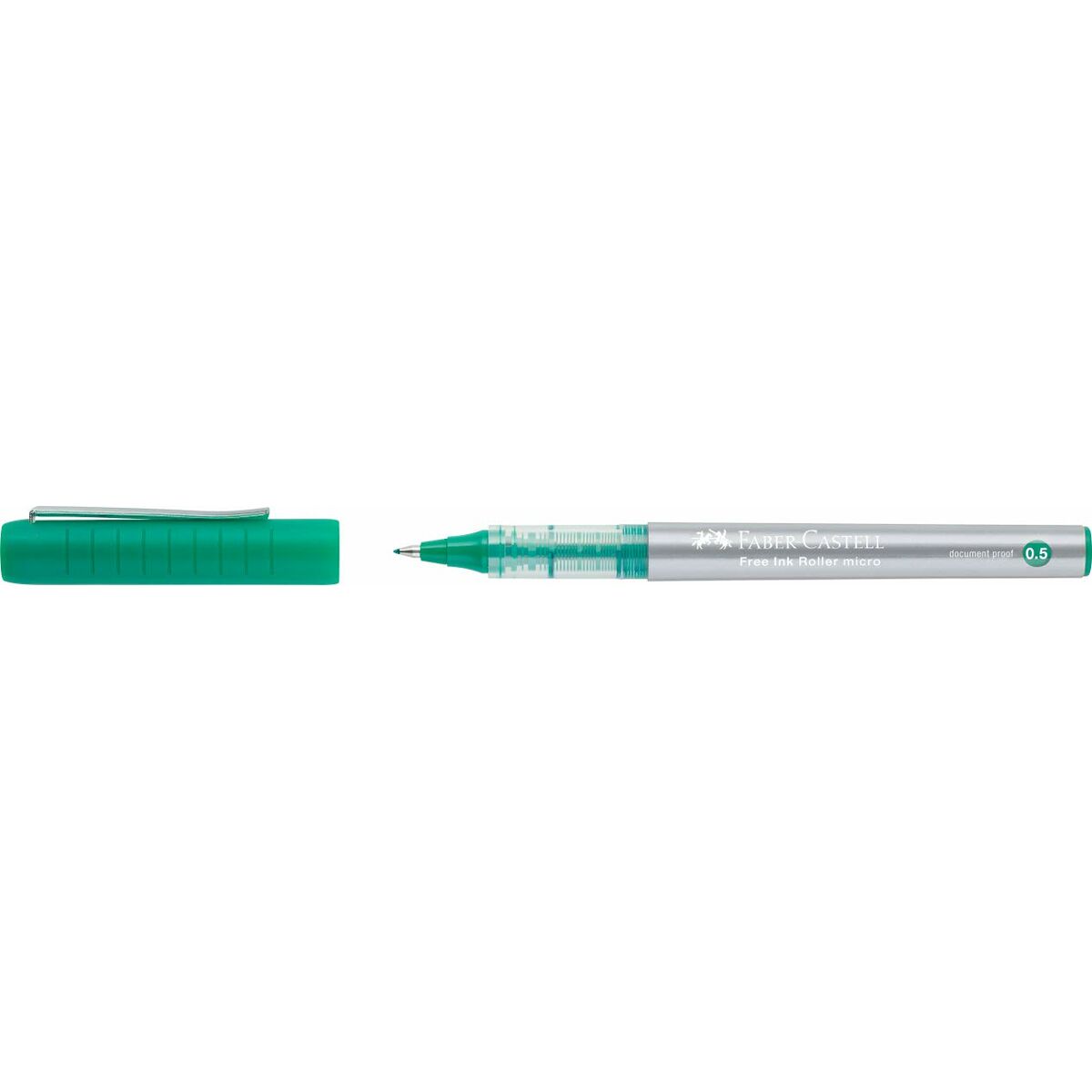 Ручка с жидкими чернилами Faber-Castell Roller Free Ink Зеленый 0,5 mm (12 штук)-4