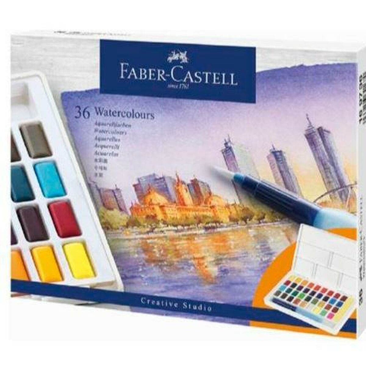 Набор акварельных красок Faber-Castell Creative Studio (8 штук)-2