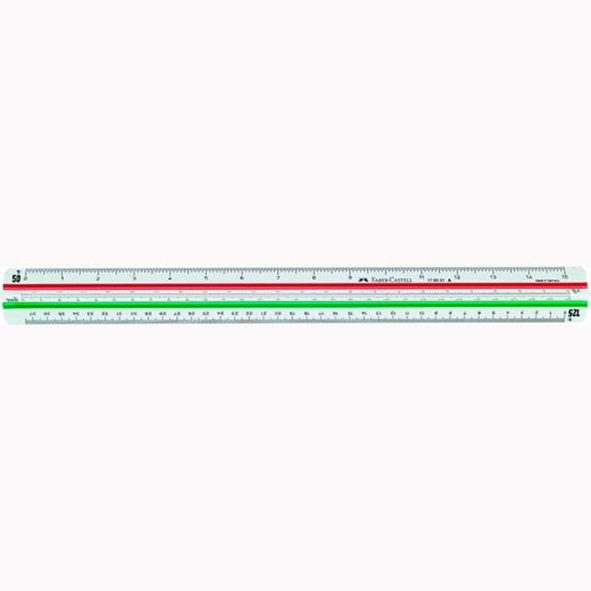 Шкала метр Faber-Castell Треугольный Белый 30 cm (10 штук)-2