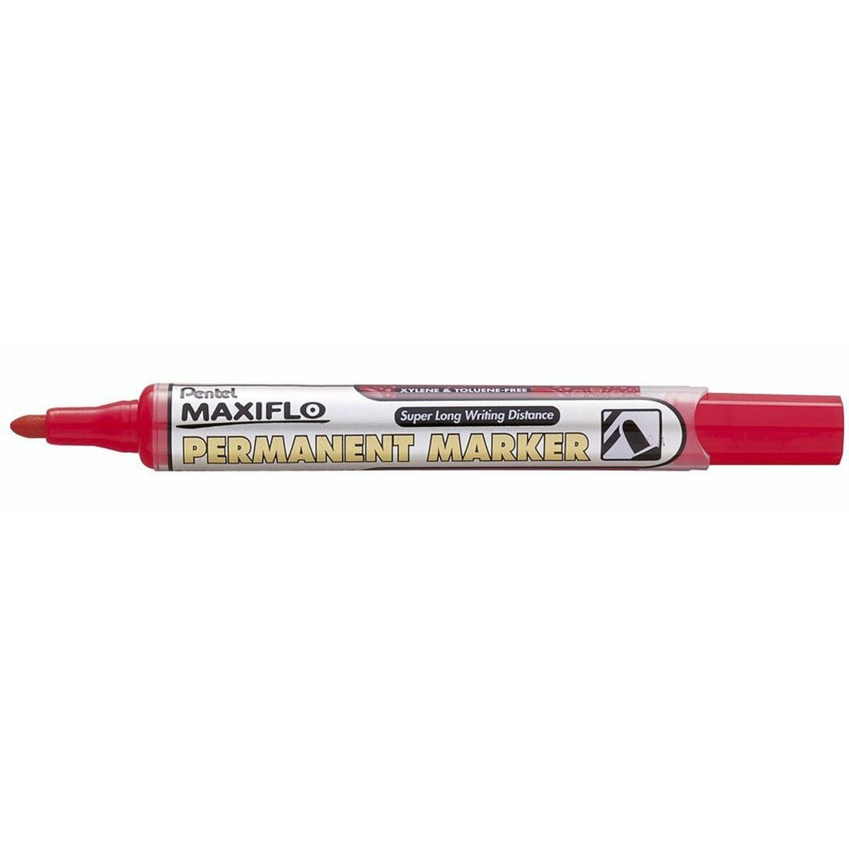 Постоянный маркер Pentel NLF50 Красный 12 Предметы (12 штук)-2