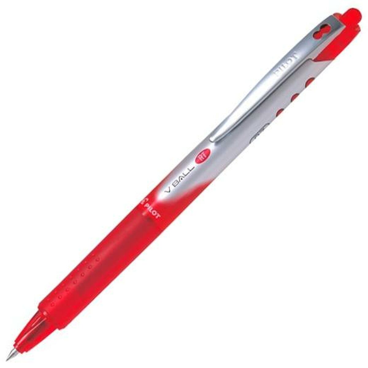Ручка с жидкими чернилами Pilot V-BALL 07 RT Красный 0,5 mm (12 штук)-2