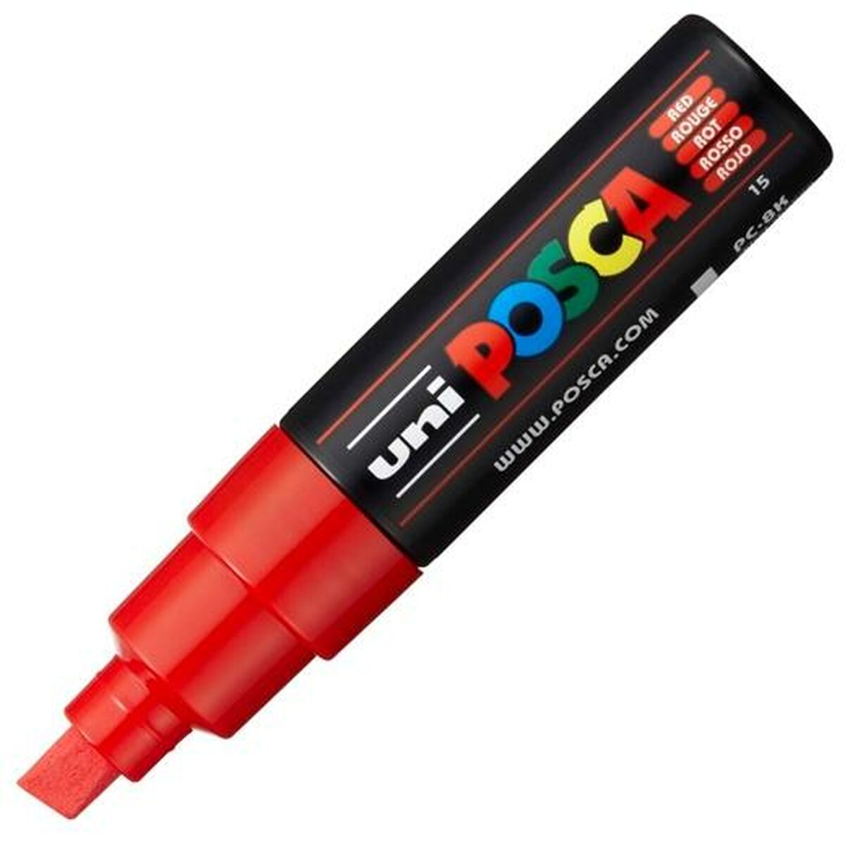 POSCA felt-tip pen PC-8K Red (6 pieces)-2