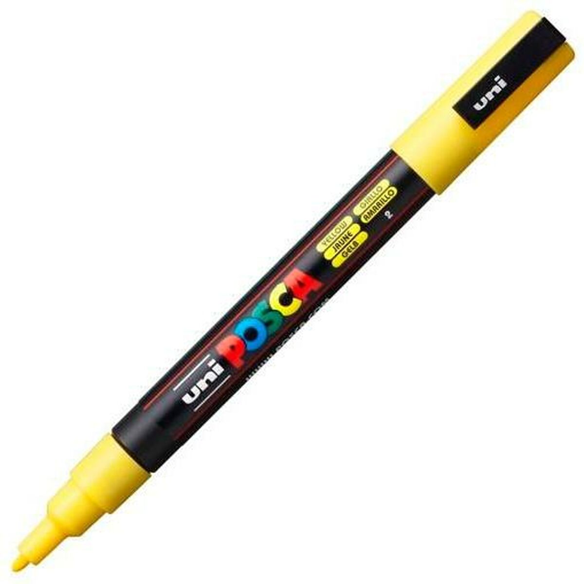 Маркер POSCA PC-3M Жёлтый (6 штук)-2