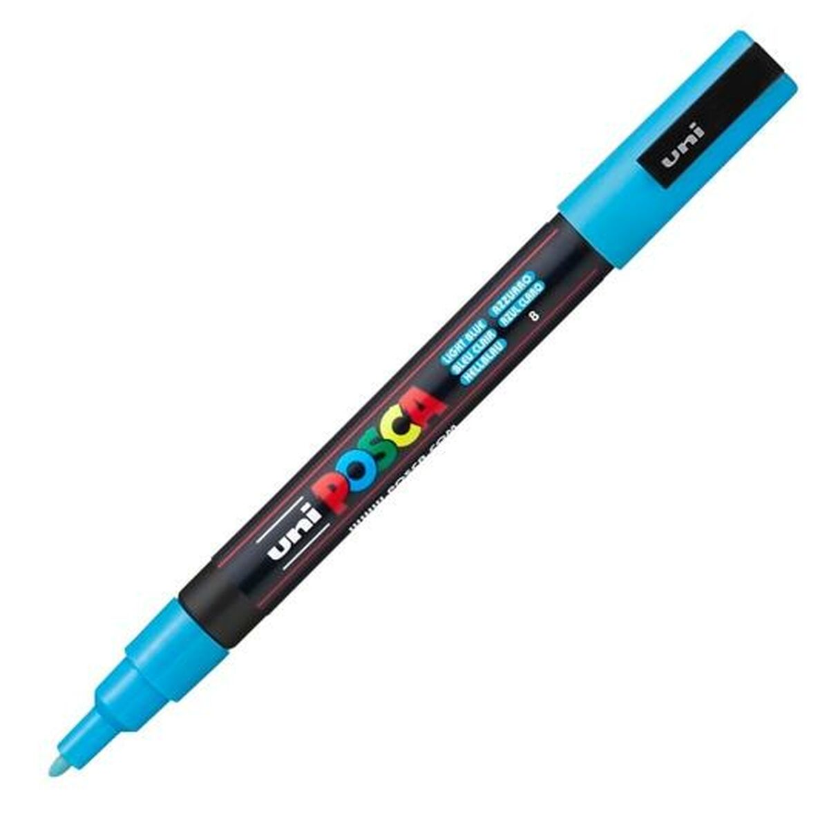 Маркер POSCA PC-3M Синий Светло Синий (6 штук)-2