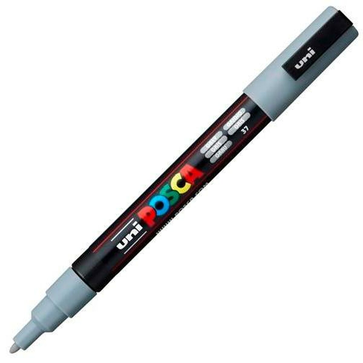 Фломастер POSCA PC-3M Серый (6 штук)-2