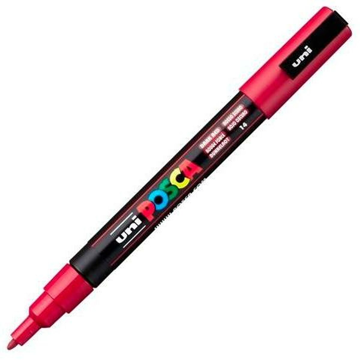 Фломастер POSCA PC-3M Темно-красный (6 штук)-2