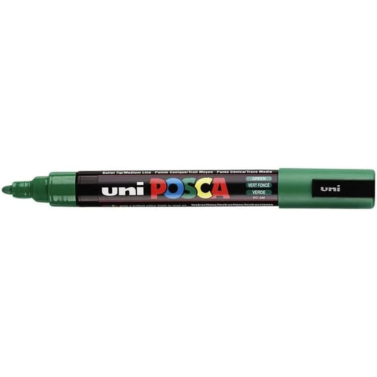 Фетр POSCA PC-5M Зеленый (6 штук)-2