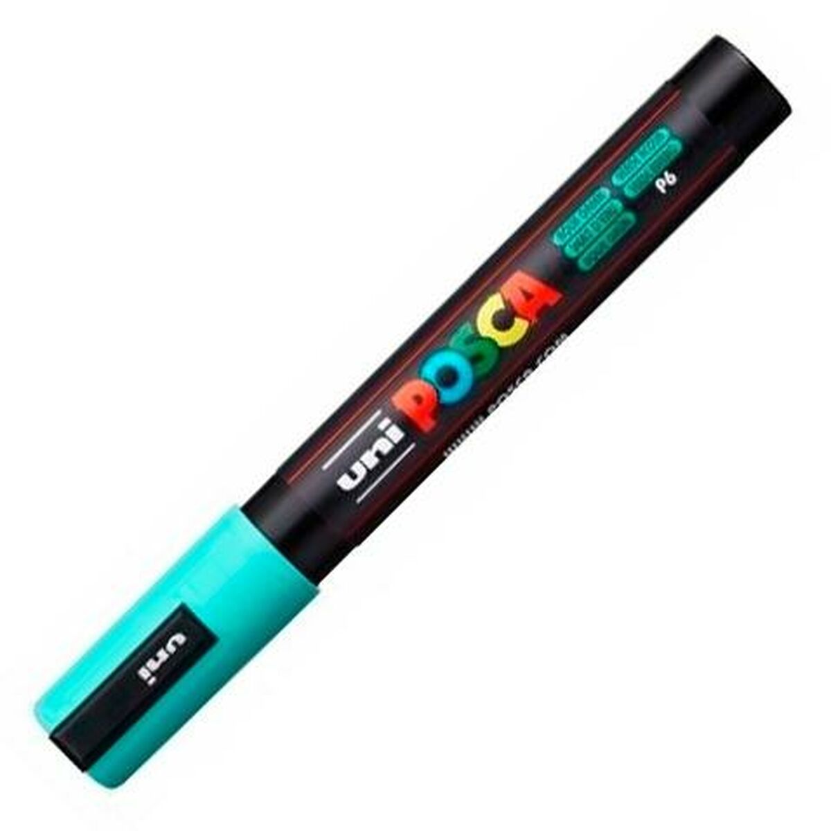 Маркер POSCA PC-5M Бирюзовый зеленый (6 штук)-2