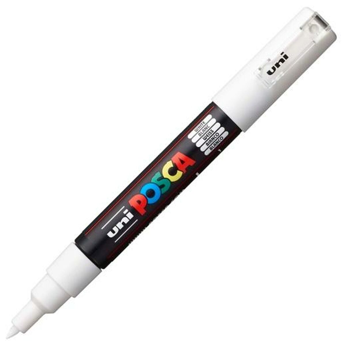 Фетр POSCA PC-1M Белый Чёрный (6 штук)-2