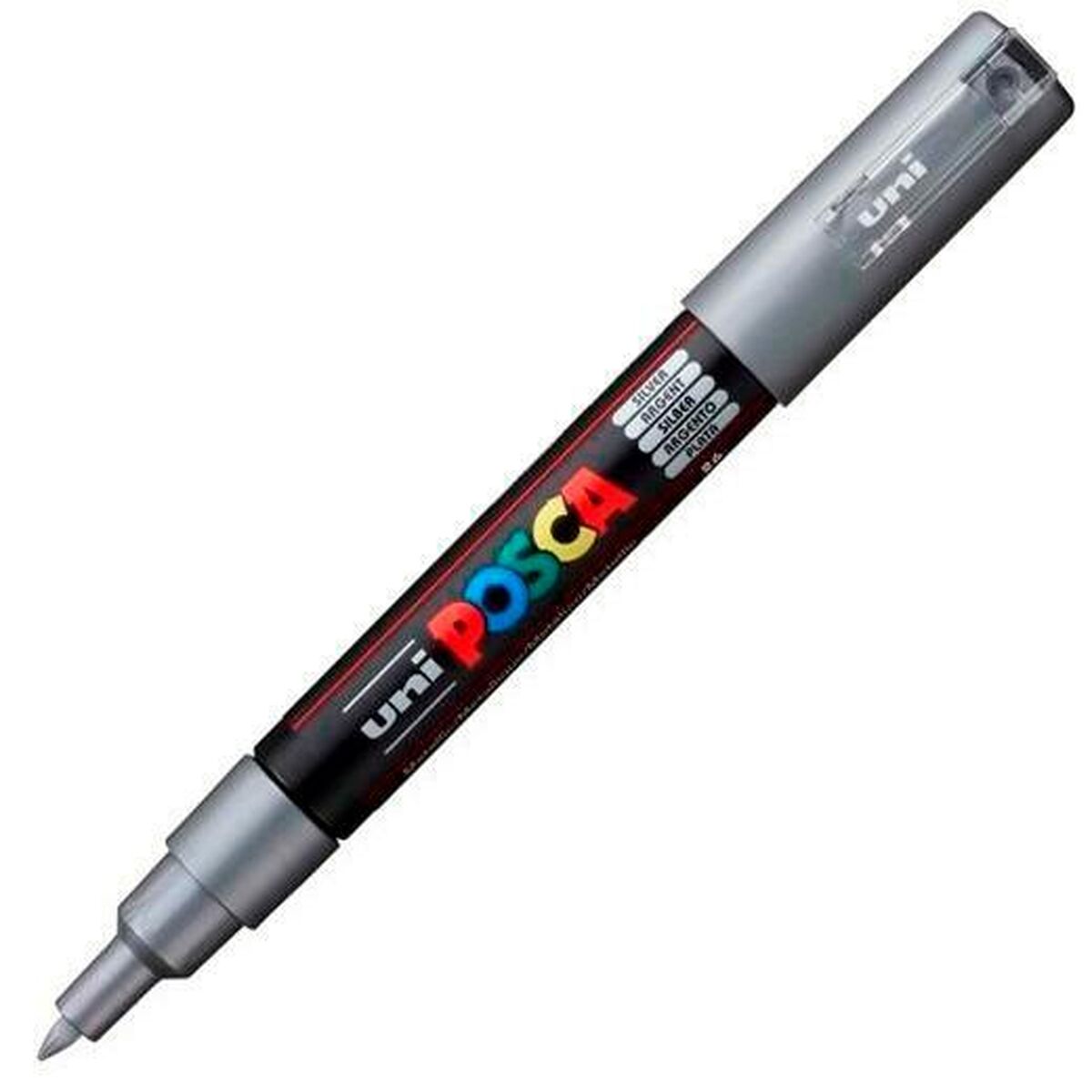 Felt POSCA PC-1M Silver (6 pieces)-2