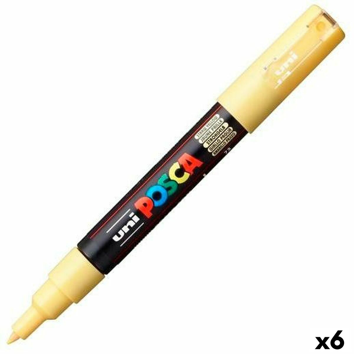 Fieltro POSCA PC-1M Amarillo (6 piezas)