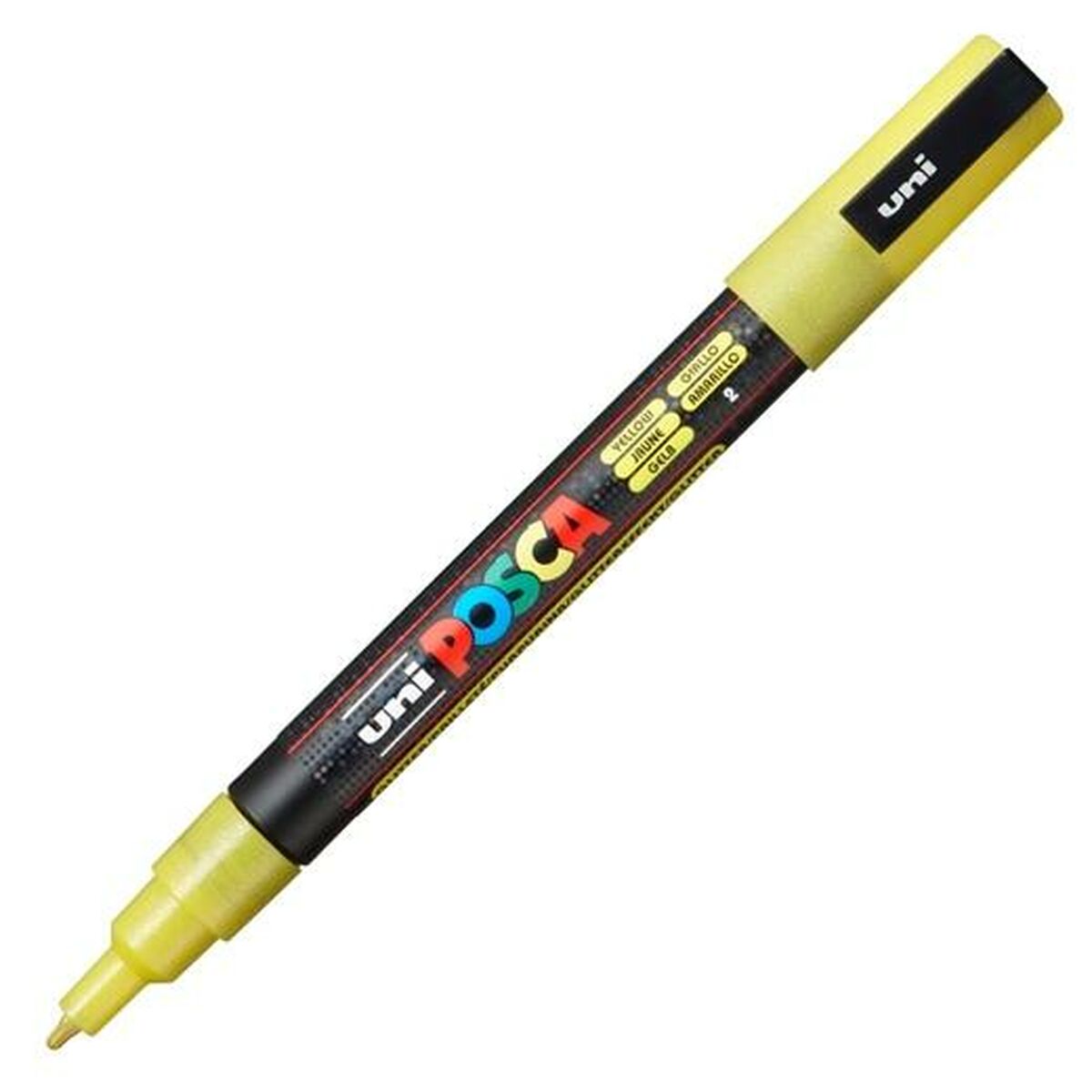 Маркер POSCA PC-3ML Жёлтый (6 штук)-2