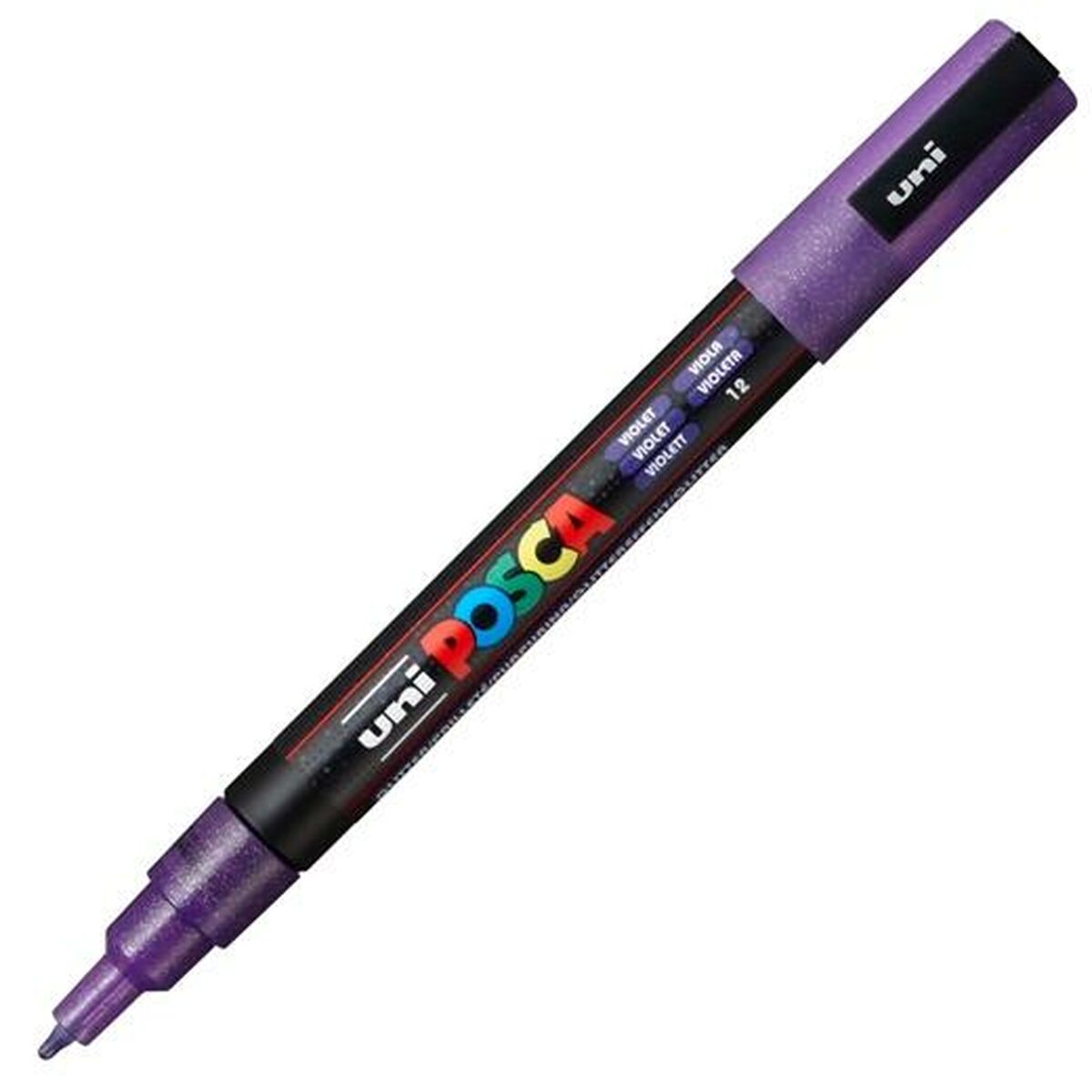 Маркер POSCA PC-3ML Фиолетовый (6 штук)-2