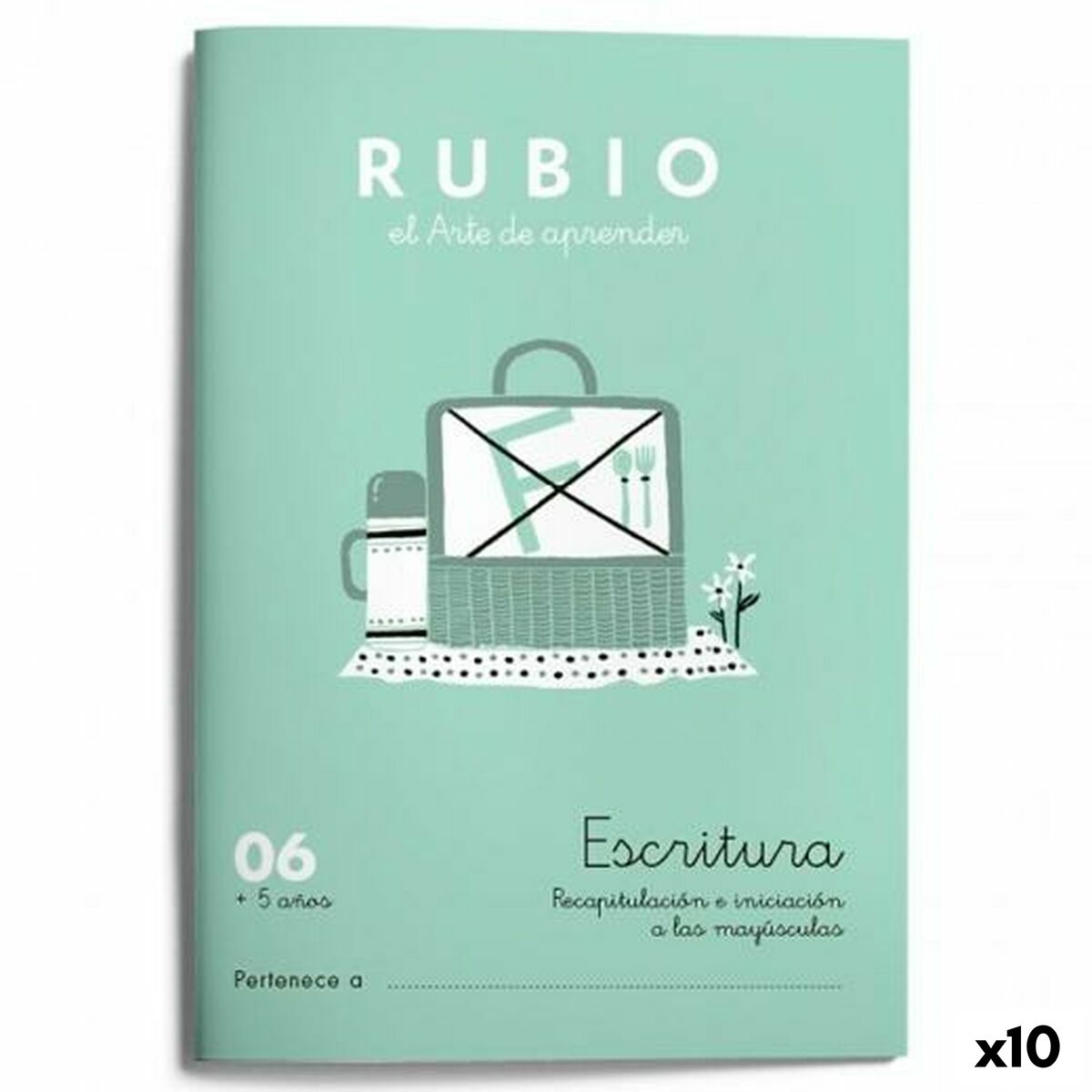 Writing and calligraphy notebook Rubio N° 06 A5 spagnolo 20 Foglie (10 pezzi)