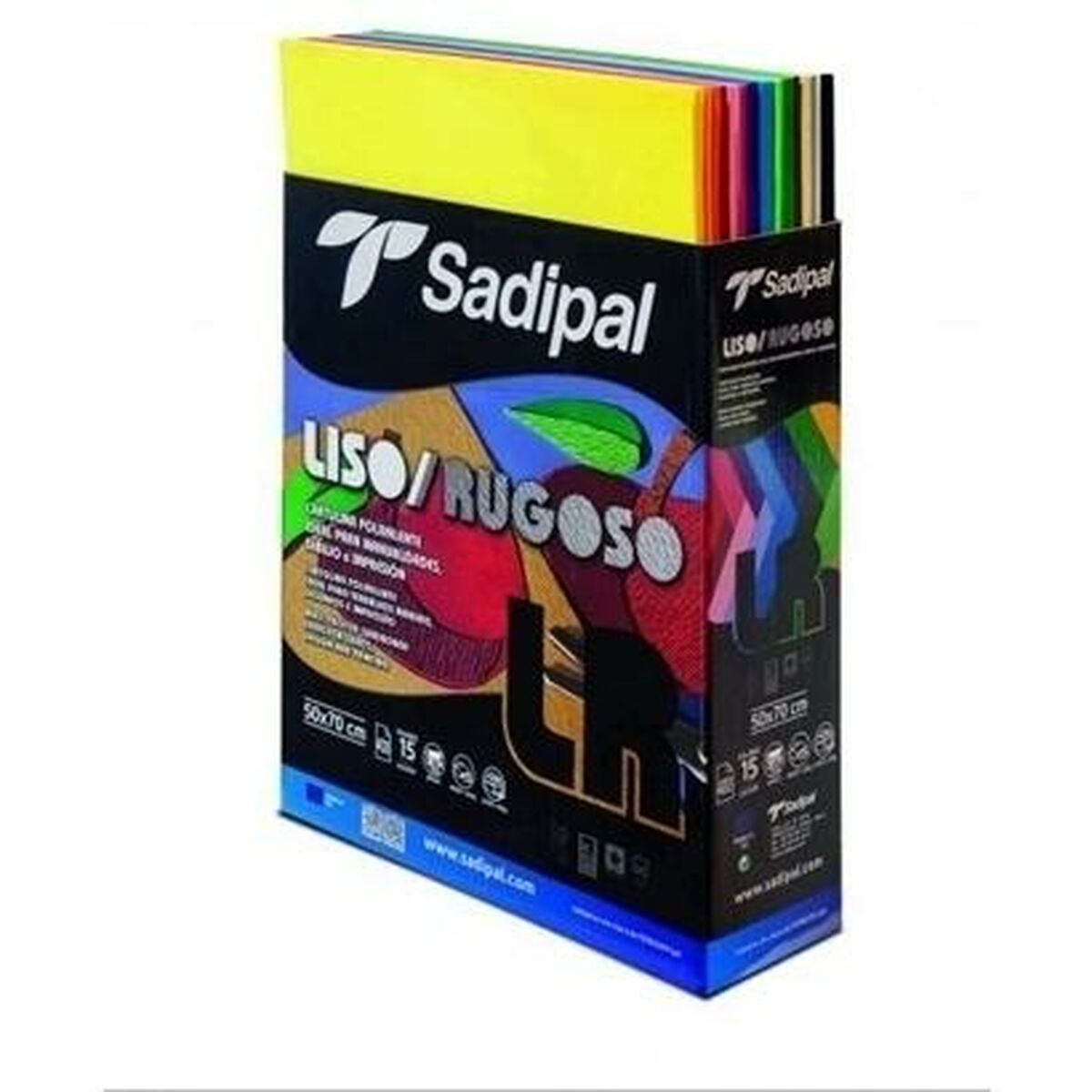 Картонная бумага Sadipal Небесный синий 50 x 70 cm (20 штук)-3