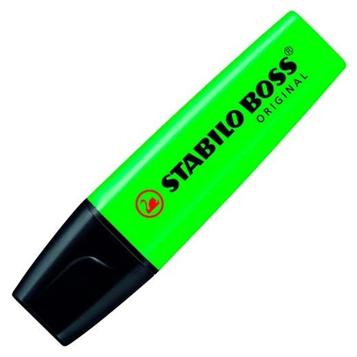 Флуоресцентный маркер Stabilo Boss Зеленый Черный/Зеленый 10 Предметы (10 штук) (1 штук)-2