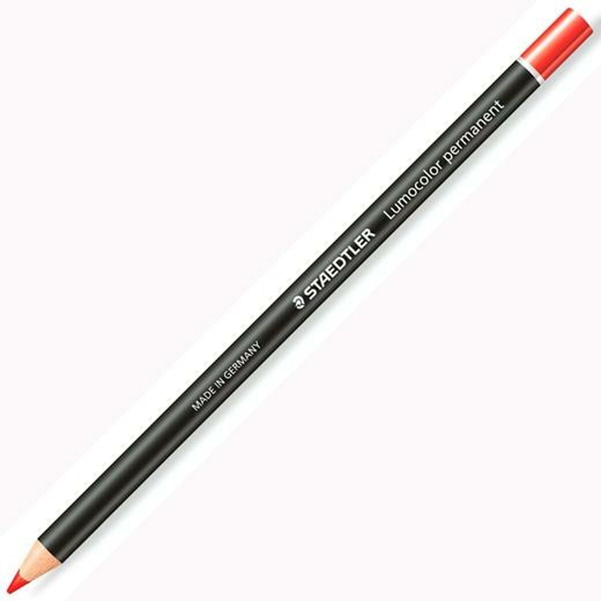 Карандаши Staedtler Lumocolor Permanent Glasochrom постоянный Красный (12 штук)-2