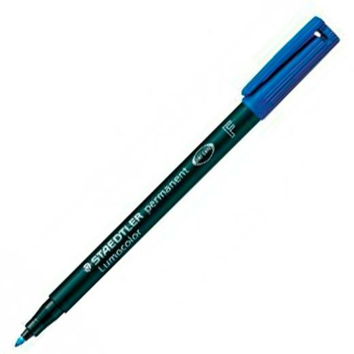 Постоянный маркер Staedtler Lumocolor 318-3 F Синий (10 штук)-2