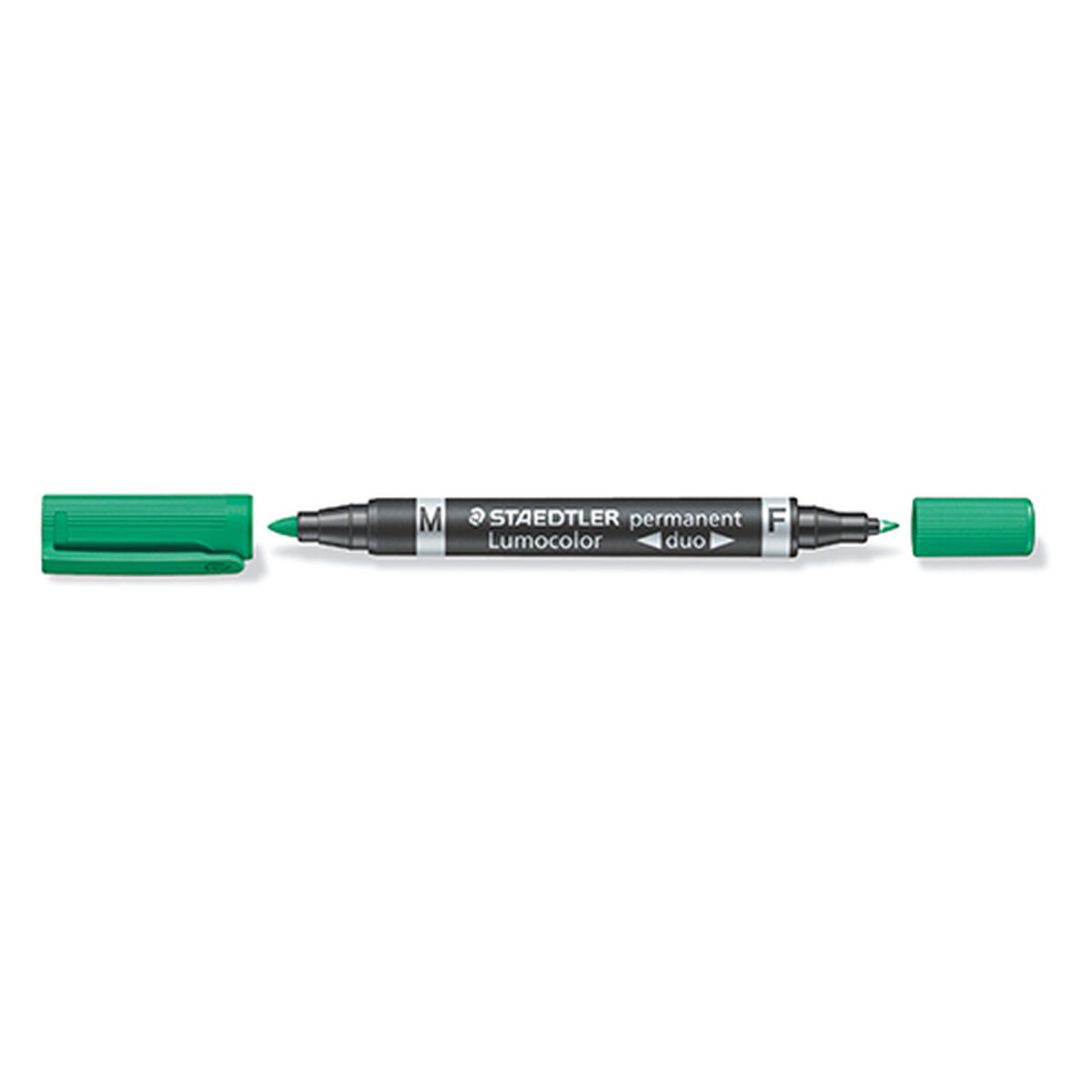 Постоянный маркер Staedtler Lumocolor Duo Зеленый (10 штук)-2