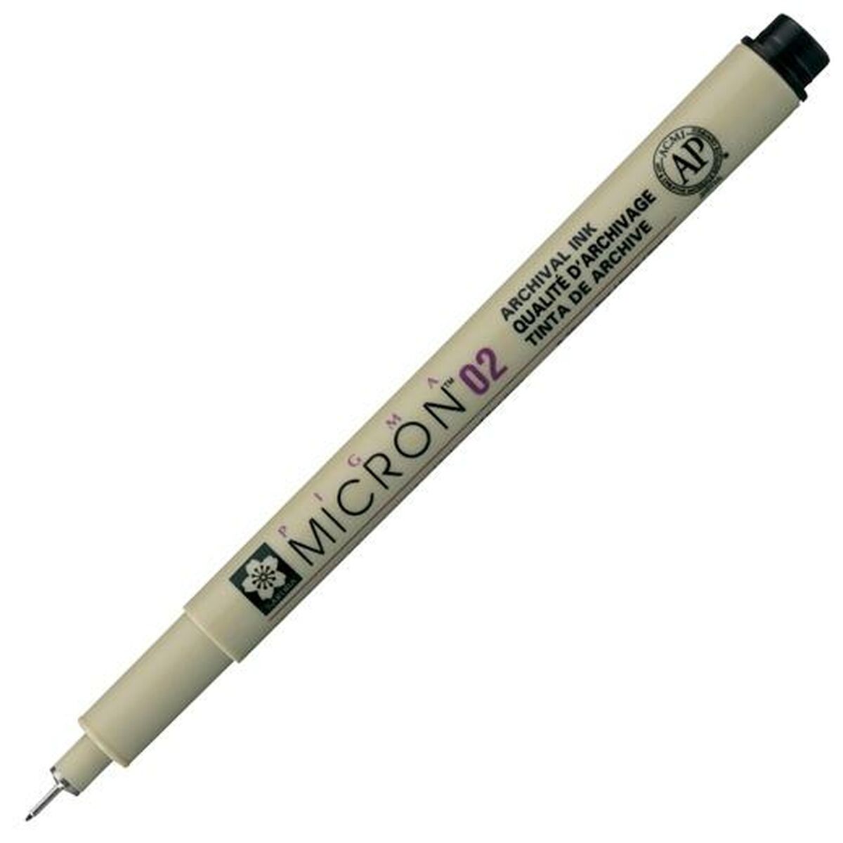 Фетр Talens Sakura Pigma Micron 02 Чёрный (12 штук)-2