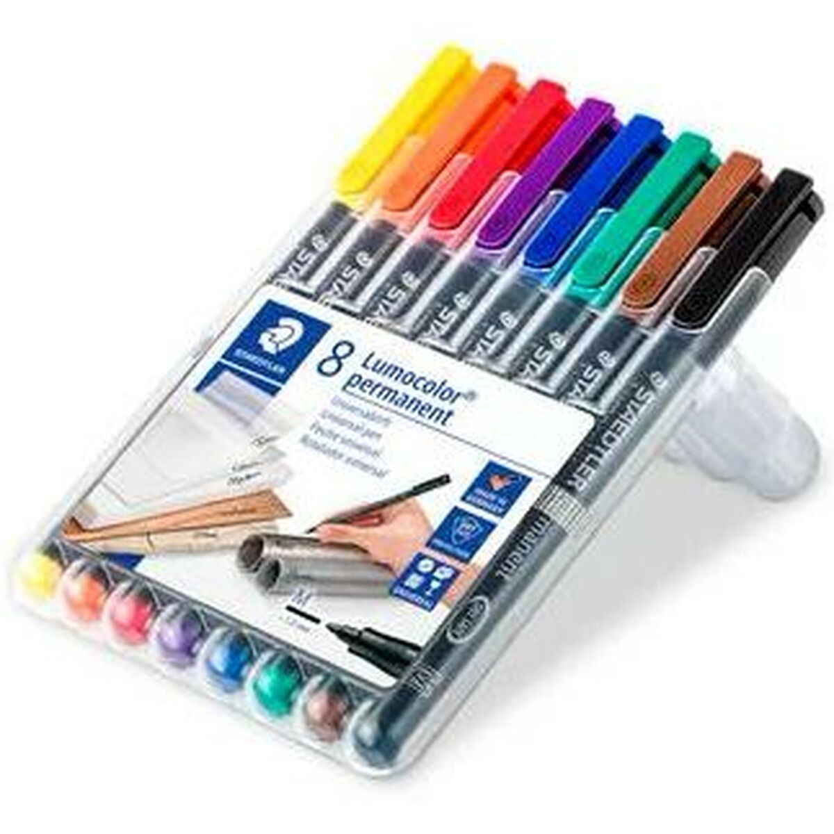 Набор маркеров Staedtler Lumocolor 317 постоянный 1 mm (10 штук)-2