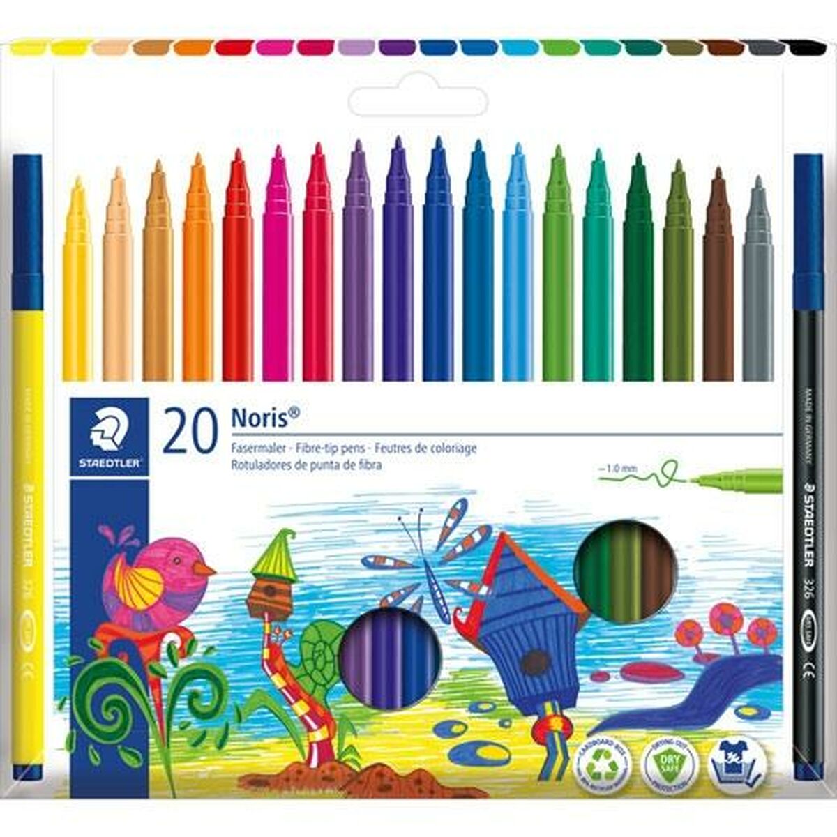 Набор маркеров Staedtler Noris 326 Разноцветный (5 штук)-2