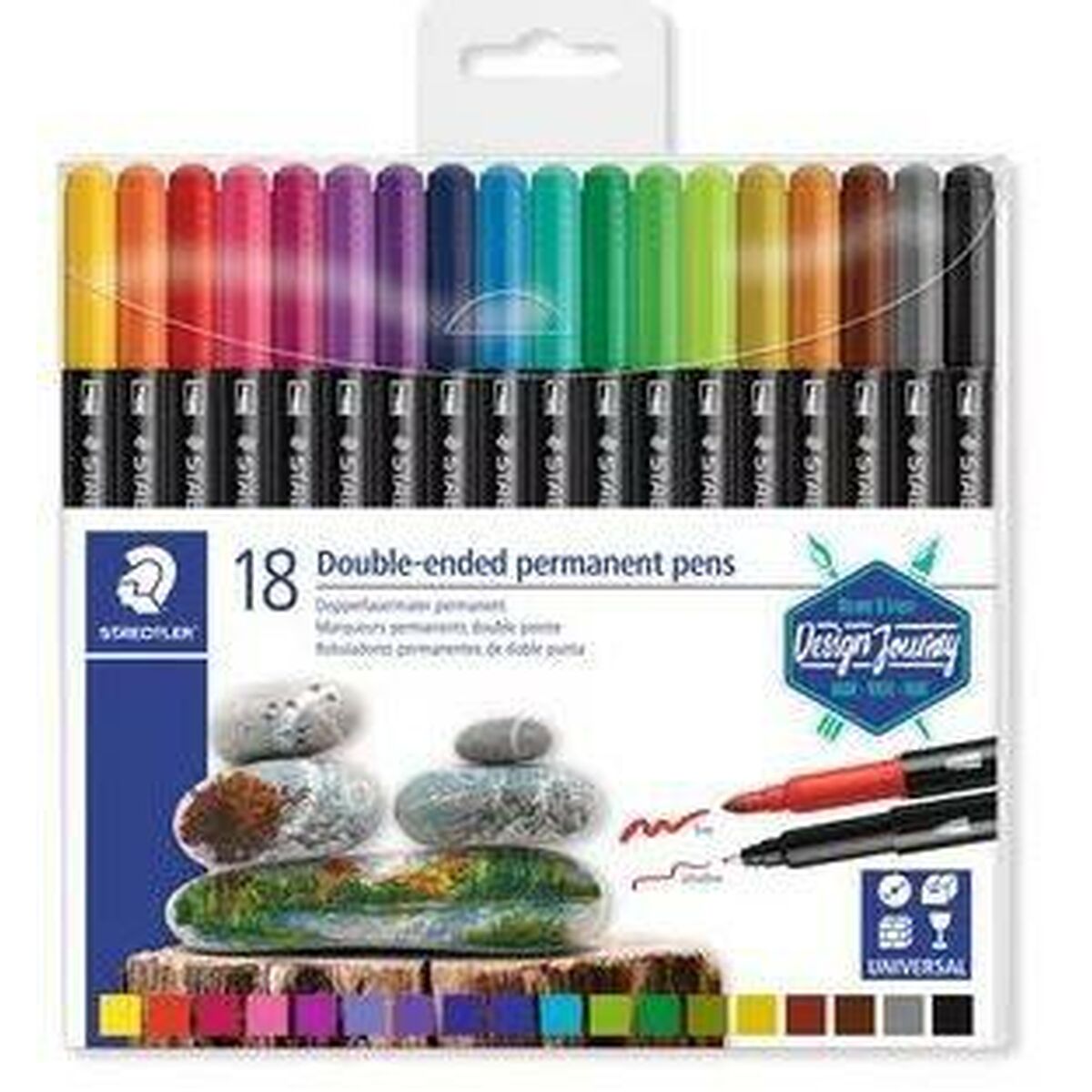 Набор маркеров Staedtler Design Journey Разноцветный (6 штук)-2