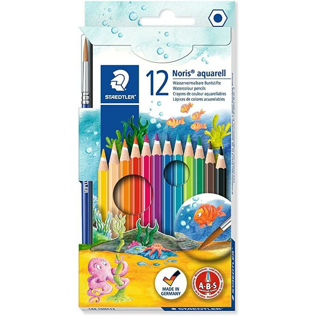 Акварельные цветные карандаши Staedtler Noris 12 Предметы Разноцветный (10 штук)-2